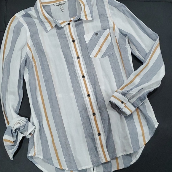 Striped Button Up - Picture 2 of 5